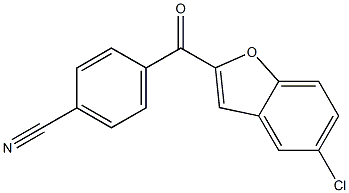 4-[(5-chloro-1-benzofuran-2-yl)carbonyl]benzonitrile Struktur