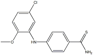 4-[(5-chloro-2-methoxyphenyl)amino]benzene-1-carbothioamide Structure