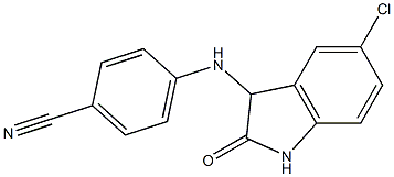 4-[(5-chloro-2-oxo-2,3-dihydro-1H-indol-3-yl)amino]benzonitrile Structure