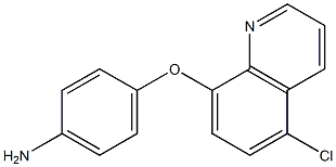 4-[(5-chloroquinolin-8-yl)oxy]aniline Structure