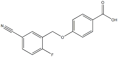 4-[(5-cyano-2-fluorophenyl)methoxy]benzoic acid