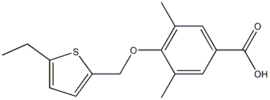  4-[(5-ethylthiophen-2-yl)methoxy]-3,5-dimethylbenzoic acid