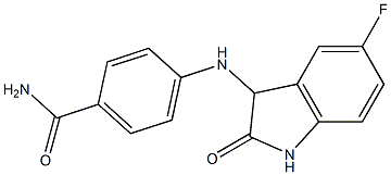 4-[(5-fluoro-2-oxo-2,3-dihydro-1H-indol-3-yl)amino]benzamide Structure