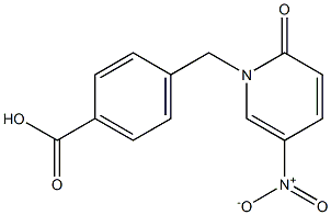 4-[(5-nitro-2-oxo-1,2-dihydropyridin-1-yl)methyl]benzoic acid,,结构式