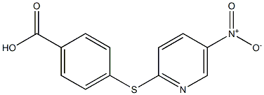 4-[(5-nitropyridin-2-yl)thio]benzoic acid 结构式