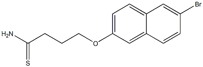 4-[(6-bromo-2-naphthyl)oxy]butanethioamide