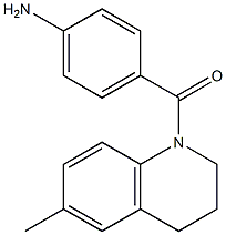 4-[(6-methyl-3,4-dihydroquinolin-1(2H)-yl)carbonyl]aniline 化学構造式