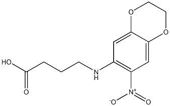 4-[(7-nitro-2,3-dihydro-1,4-benzodioxin-6-yl)amino]butanoic acid