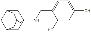 4-[(adamantan-1-ylamino)methyl]benzene-1,3-diol Struktur