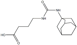 4-[(adamantan-1-ylcarbamoyl)amino]butanoic acid Structure