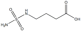 4-[(aminosulfonyl)amino]butanoic acid,,结构式