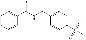 4-[(benzoylamino)methyl]benzenesulfonyl chloride 化学構造式