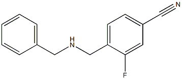 4-[(benzylamino)methyl]-3-fluorobenzonitrile Structure