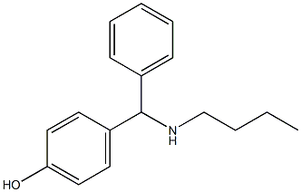 4-[(butylamino)(phenyl)methyl]phenol,,结构式