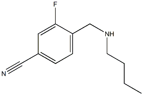 4-[(butylamino)methyl]-3-fluorobenzonitrile Structure