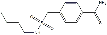 4-[(butylsulfamoyl)methyl]benzene-1-carbothioamide Structure