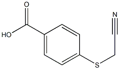 4-[(cyanomethyl)sulfanyl]benzoic acid Struktur