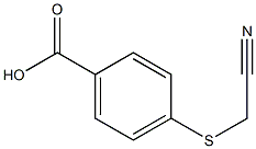 4-[(cyanomethyl)sulfanyl]benzoic acid 化学構造式