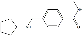 4-[(cyclopentylamino)methyl]-N-methylbenzamide Struktur