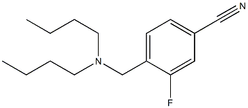 4-[(dibutylamino)methyl]-3-fluorobenzonitrile 化学構造式