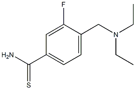 4-[(diethylamino)methyl]-3-fluorobenzenecarbothioamide Structure