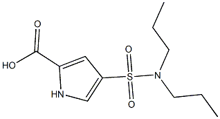 4-[(dipropylamino)sulfonyl]-1H-pyrrole-2-carboxylic acid,,结构式