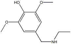 4-[(ethylamino)methyl]-2,6-dimethoxyphenol Structure