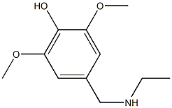 4-[(ethylamino)methyl]-2,6-dimethoxyphenol Struktur