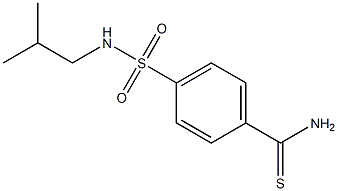 4-[(isobutylamino)sulfonyl]benzenecarbothioamide Structure