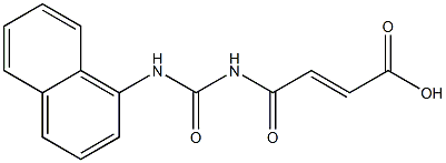 4-[(naphthalen-1-ylcarbamoyl)amino]-4-oxobut-2-enoic acid Struktur