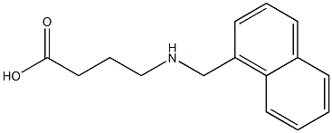 4-[(naphthalen-1-ylmethyl)amino]butanoic acid Structure