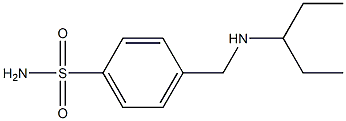 4-[(pentan-3-ylamino)methyl]benzene-1-sulfonamide 结构式
