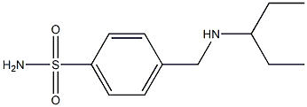 4-[(pentan-3-ylamino)methyl]benzene-1-sulfonamide,,结构式