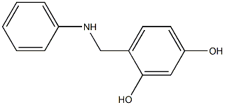 4-[(phenylamino)methyl]benzene-1,3-diol 化学構造式