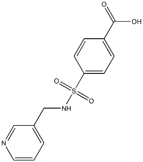 4-[(pyridin-3-ylmethyl)sulfamoyl]benzoic acid 结构式