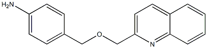 4-[(quinolin-2-ylmethoxy)methyl]aniline Structure
