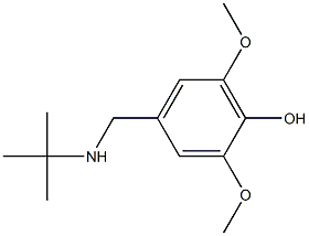 4-[(tert-butylamino)methyl]-2,6-dimethoxyphenol,,结构式
