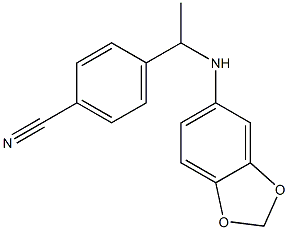 4-[1-(2H-1,3-benzodioxol-5-ylamino)ethyl]benzonitrile|