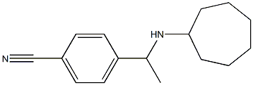 4-[1-(cycloheptylamino)ethyl]benzonitrile,,结构式