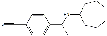 4-[1-(cycloheptylamino)ethyl]benzonitrile Structure