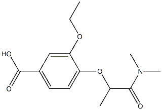 4-[1-(dimethylcarbamoyl)ethoxy]-3-ethoxybenzoic acid