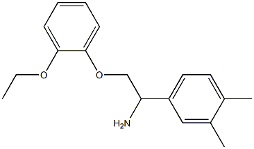 4-[1-amino-2-(2-ethoxyphenoxy)ethyl]-1,2-dimethylbenzene 结构式