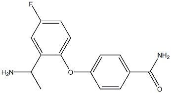 4-[2-(1-aminoethyl)-4-fluorophenoxy]benzamide Structure
