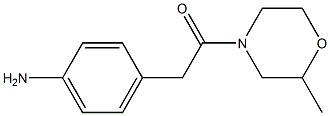 4-[2-(2-methylmorpholin-4-yl)-2-oxoethyl]aniline Structure