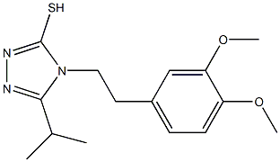  4-[2-(3,4-dimethoxyphenyl)ethyl]-5-(propan-2-yl)-4H-1,2,4-triazole-3-thiol