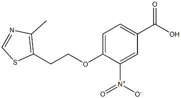 4-[2-(4-methyl-1,3-thiazol-5-yl)ethoxy]-3-nitrobenzoic acid