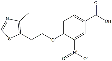  4-[2-(4-methyl-1,3-thiazol-5-yl)ethoxy]-3-nitrobenzoic acid