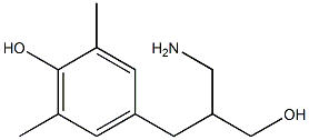 4-[2-(aminomethyl)-3-hydroxypropyl]-2,6-dimethylphenol Struktur