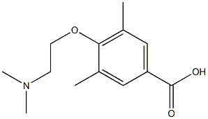 4-[2-(dimethylamino)ethoxy]-3,5-dimethylbenzoic acid Structure