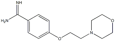 4-[2-(morpholin-4-yl)ethoxy]benzene-1-carboximidamide 结构式